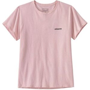 Patagonia T-shirt P-6 Logo Responsibili Coton Bio - Rose pale