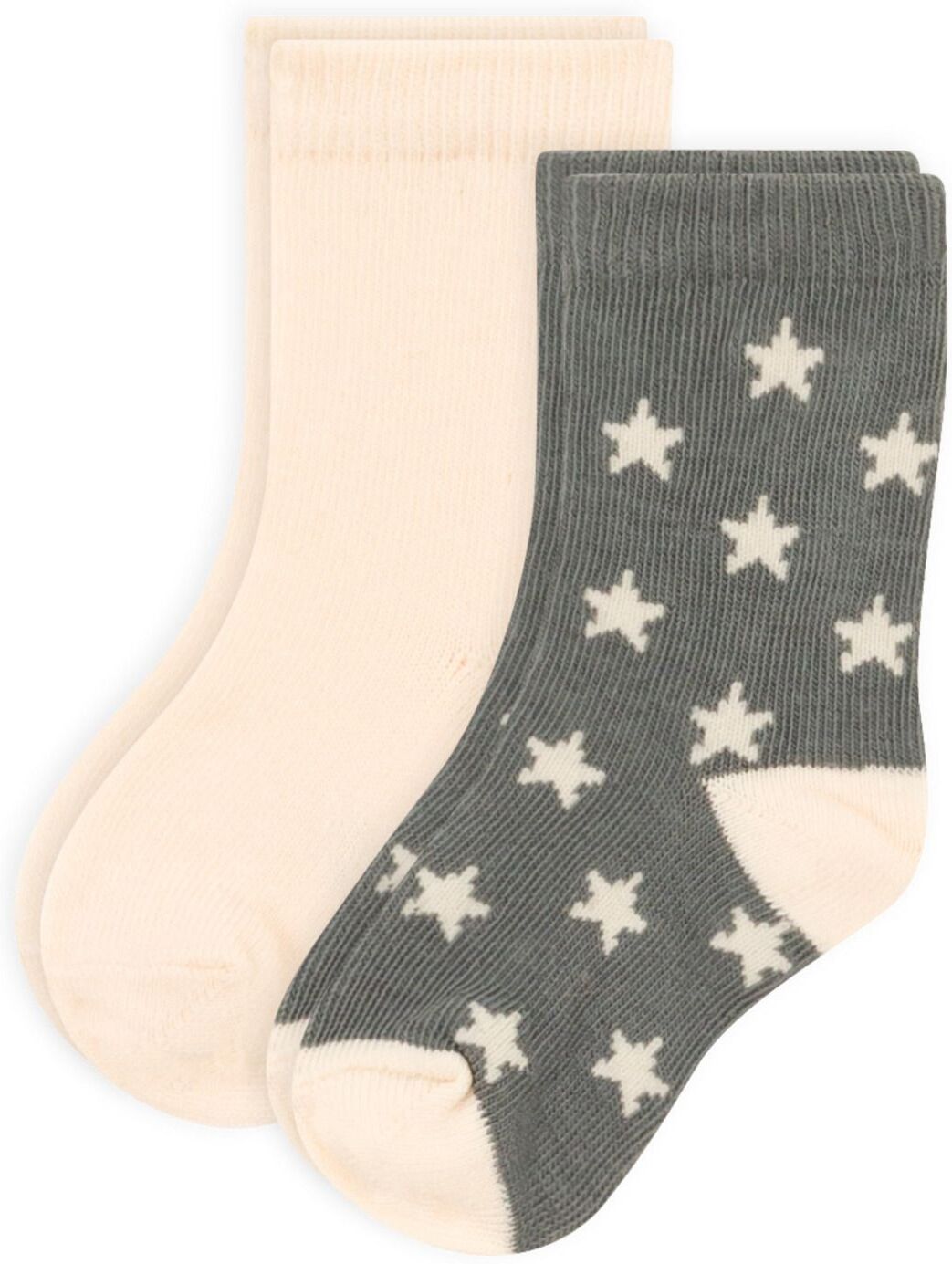 Petit Bateau Lot 2 Paires de Chaussettes Etoiles - Gris