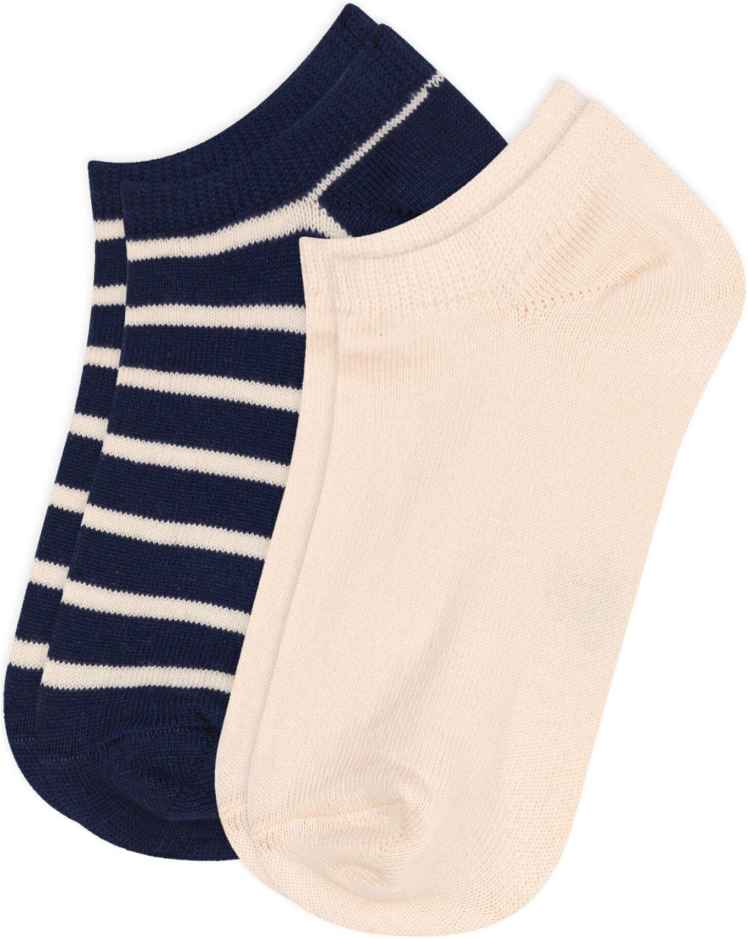 Petit Bateau Lot 2 Chaussettes Rayures - Bleu marine