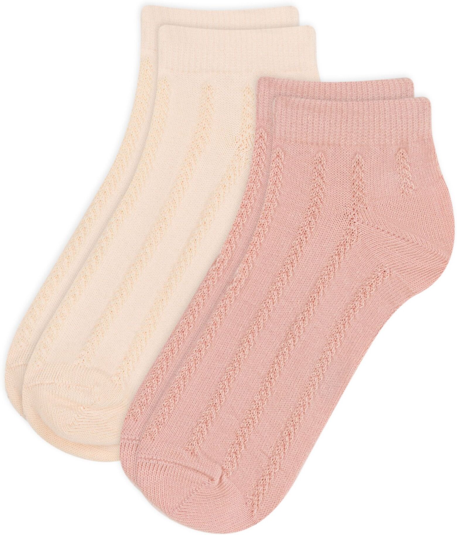 Petit Bateau Lot 2 Chaussettes Ajourées - Rose