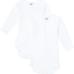 Petit Bateau Lot 2 Bodies Coton Bio Blanc