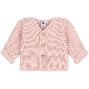 Petit Bateau Cardigan Tricot Point Mousse Clothilde Rose