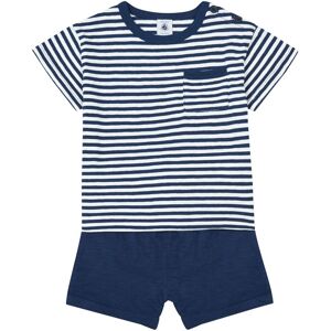 Petit Bateau Ensemble en Jersey Flamme et Coton - Bleu marine