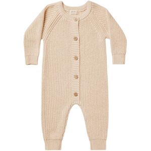 Quincy Mae Combinaison en Maille Coton Bio Chunky - Rose pale