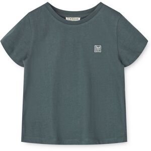 Liewood T Shirt Manches Courtes Coton Bio Apia Bleu gris