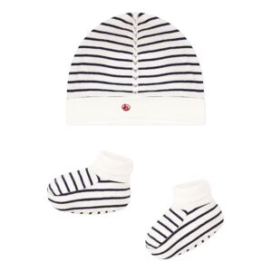 Petit Bateau Bonnet Chaussons Mariniere Bleu marine