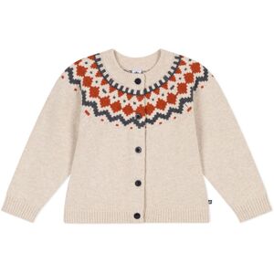 Petit Bateau Cardigan Jacquard en Laine - Beige