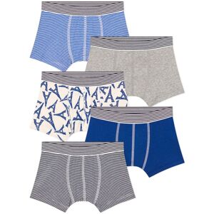 Petit Bateau Lot 5 Boxers Paris - Bleu