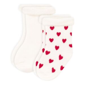 Petit Bateau Lot 2 Paires de Chaussettes Tricots - Blanc