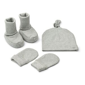 Liewood Chaussons Bonnet Mitaines Coton Bio Amora Gris