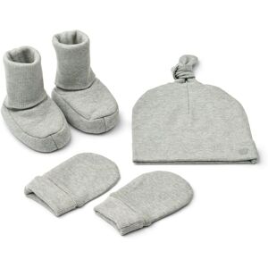 Liewood Chaussons + Bonnet + Mitaines Coton Bio Amora - Gris