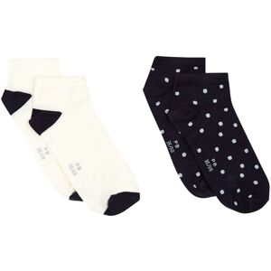 Petit Bateau Lot 2 Paires de Chaussettes a Pois Bleu marine