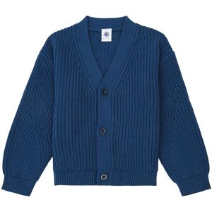 Petit Bateau Cardigan en Cote Anglaise Bleu marine