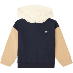 Petit Bateau Sweat a Capuche Bicolore - Bleu marine