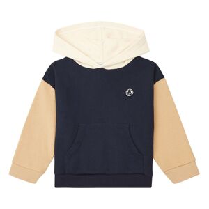 Petit Bateau Sweat a Capuche Bicolore - Bleu marine