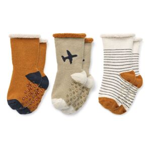 Liewood Lot 3 Chaussettes Antiderapantes Eloy Camel