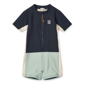 Liewood Combishort Marinus Colorblock - Bleu marine