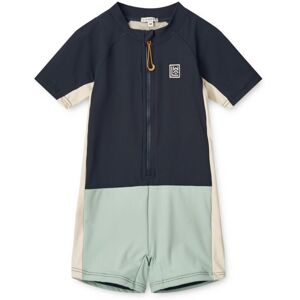 Liewood Combishort Marinus Colorblock - Bleu marine