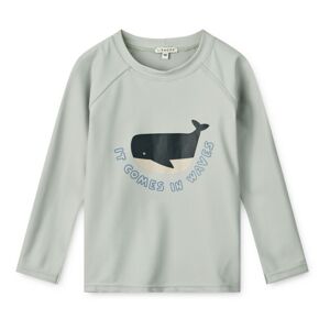 Liewood T-shirt Anti-UV Noah Baleine - Bleu Glacier