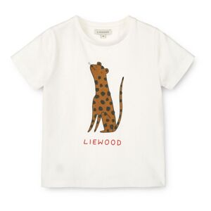 Liewood T shirt Apia Leopard Bebe Blanc