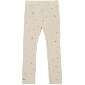 garbo&friends Legging Fleuri Gaufre - Ecru