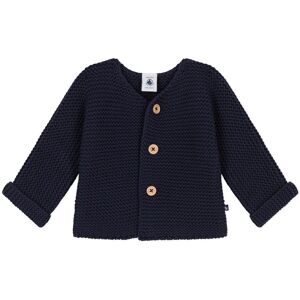 Petit Bateau Cardigan Lafa Point Mousse - Bleu marine