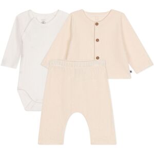 Petit Bateau Lot 3 Pieces Millepatte Ecru