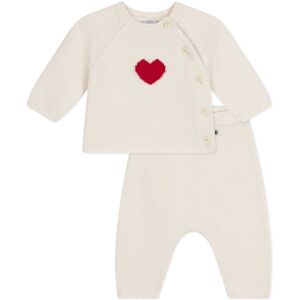 Petit Bateau Ensemble Mabcoat Maille - Ecru