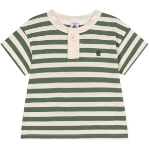 Petit Bateau T-shirt Modele Raye - Vert kaki