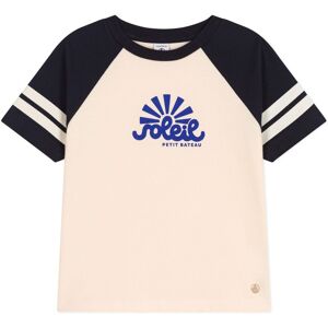 Petit Bateau T-shirt Mayo Soleil - Bleu marine