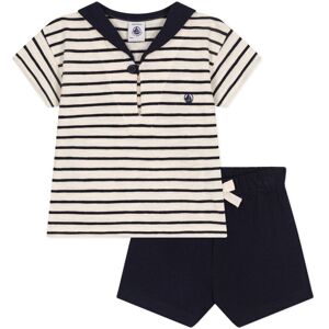 Petit Bateau Ensemble Monloup Jersey Flamme - Bleu marine