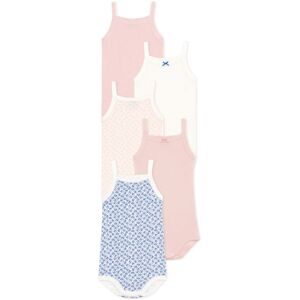 Petit Bateau Lot 5 Bodies Bretelles Holiday - Rose