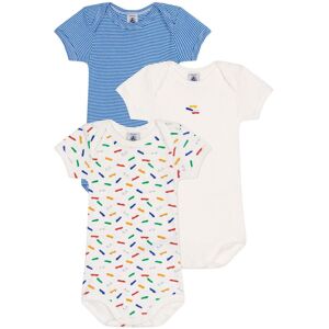 Petit Bateau Lot 3 Bodies Skate - Blanc