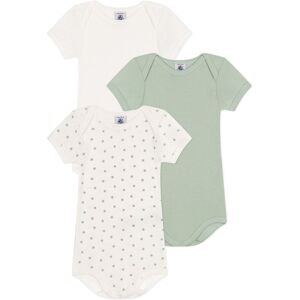 Petit Bateau Lot 3 Bodies Melistar - Sauge