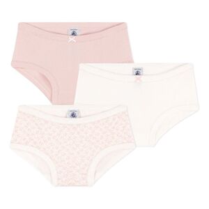 Petit Bateau Lot 3 Culottes Taille Haute Naoshima - Rose