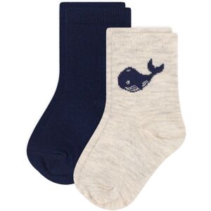 Petit Bateau Lot 2 Chaussettes Baleine Bleu marine