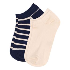 Petit Bateau Lot 2 Chaussettes Rayures - Bleu marine