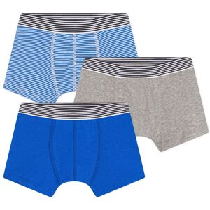 Petit Bateau Lot 3 Boxers Rayes - Bleu