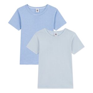 Petit Bateau Lot 2 T-shirts Rayes - Bleu