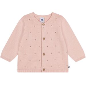 Petit Bateau Cardigan Melia Ajoure - Rose poudre