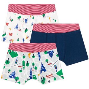 Petit Bateau Lot 3 Boxers Paris Bleu