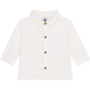 Petit Bateau Chemise Magnus Pique de Coton - Blanc