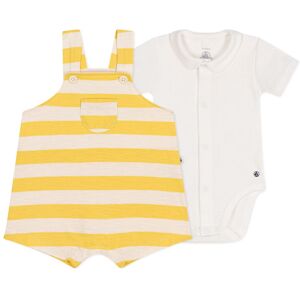 Petit Bateau Ensemble Salopette Mangi Jersey Flamme - Jaune moutarde