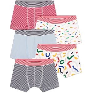 Petit Bateau Lot 5 Boxers Phosphorescents - Ecru