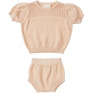 Quincy Mae Pull et Bloomer Maille - Beige rose