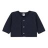 Petit Bateau Cardigan Tubique Matelass Cyrus - Bleu marine