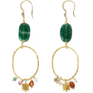 5 Octobre Boucles d'Oreilles Amma - Vert