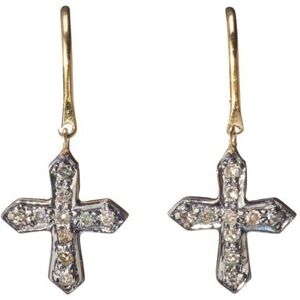 5 Octobre Boucles d'oreilles Cross - Dore