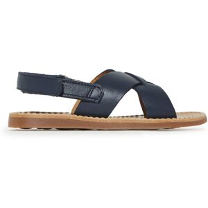 Pom d'Api Sandales Plage Stitch Cross - Bleu marine