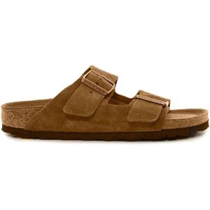 BIRKENSTOCK Sandales Arizona SFB Cuir Suede Chaussant Etroit - Mink